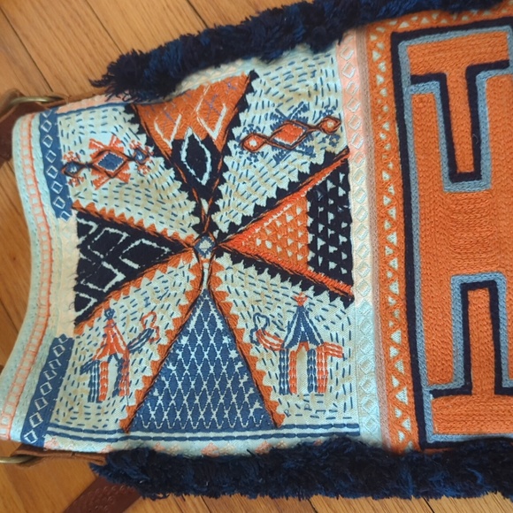 Free People embroidered crossbody bag with leather strap - Picture 7 of 15